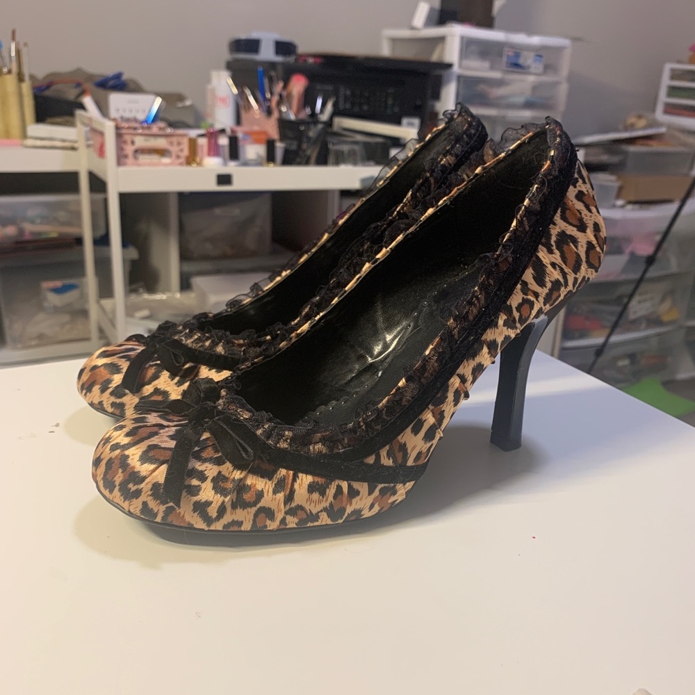 Leopard Print Women's Heels